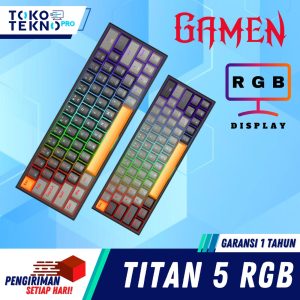 Gamen Titan V / 5 Wired Gaming Keyboard 60% Mechanical